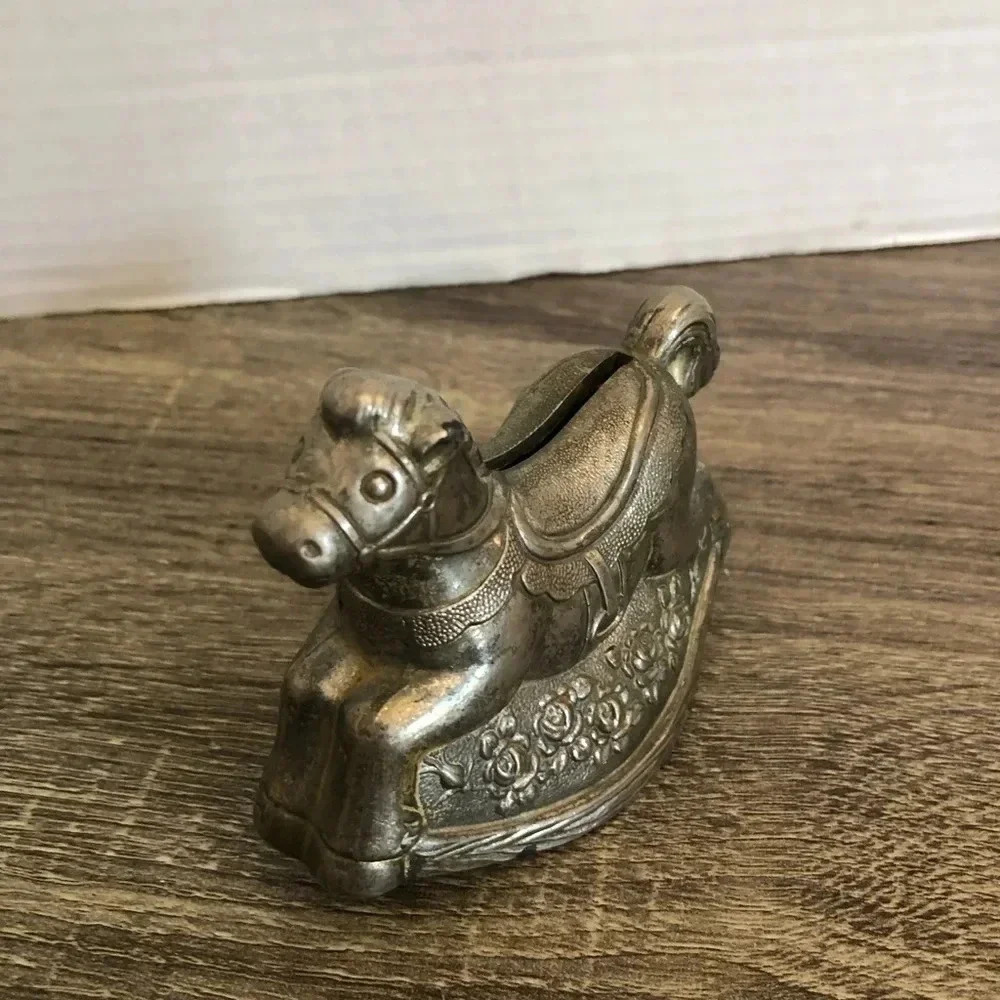 Vintage Rocking Horse Coin Bank - Picture 2 of 10